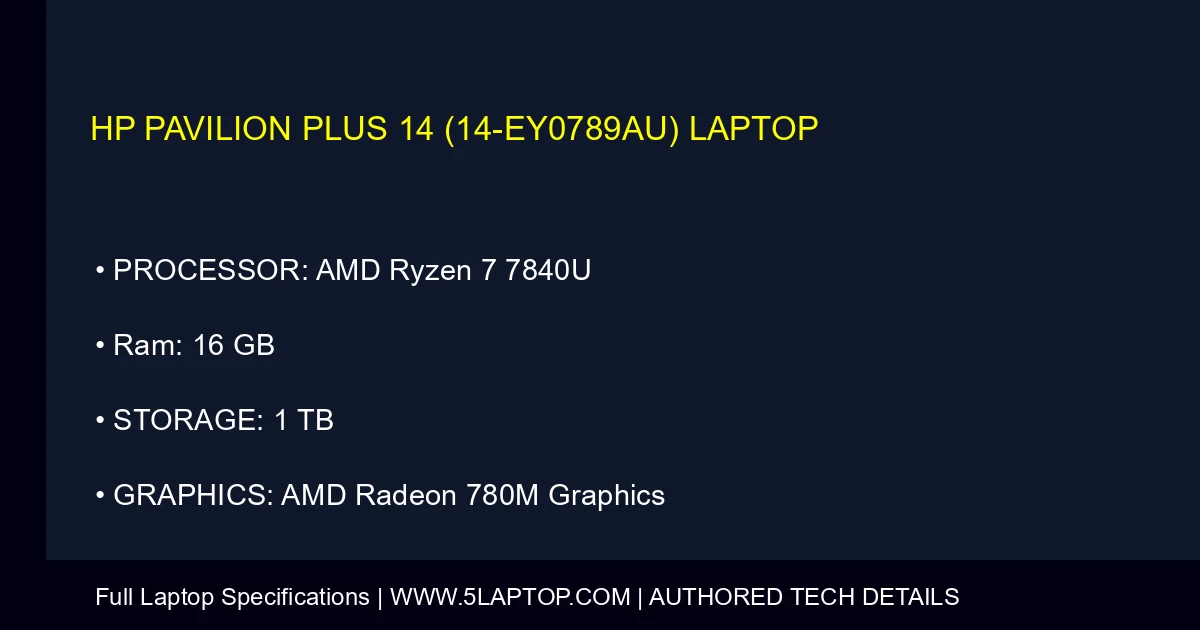 HP Pavilion Plus 14 (14-ey0789au) Laptop