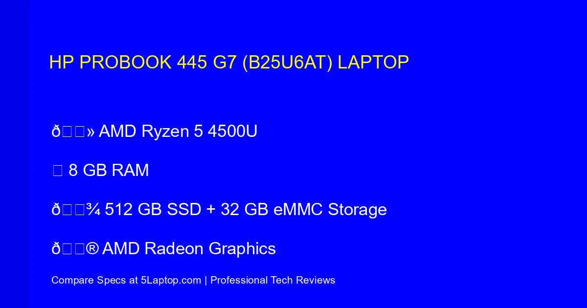 HP ProBook 445 G7 (B25U6AT) Laptop