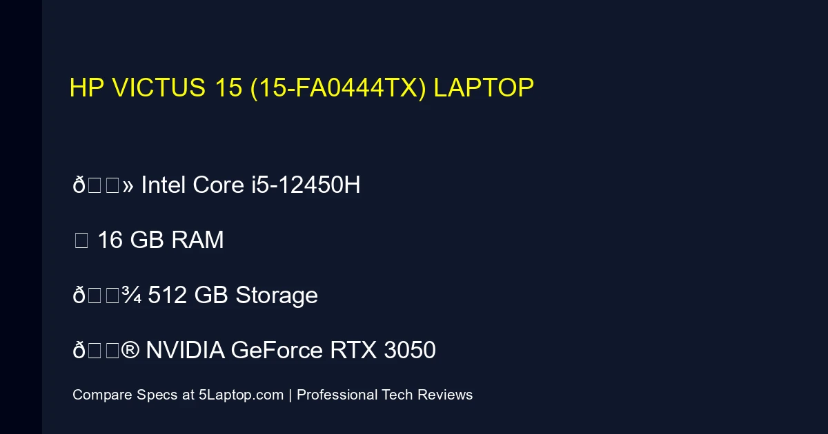HP Victus 15 (15-fa0444tx) Laptop