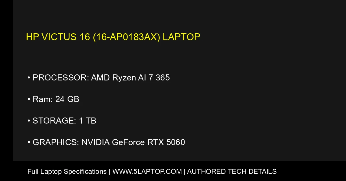 HP Victus 16 (16-ap0183ax) Laptop