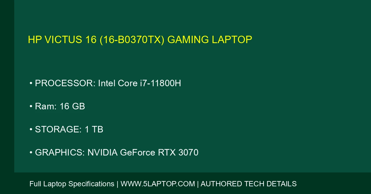 HP Victus 16 (16-b0370tx) Gaming Laptop