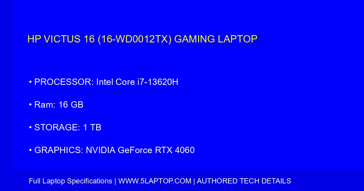 HP Victus 16 (16-wd0012tx) Gaming Laptop