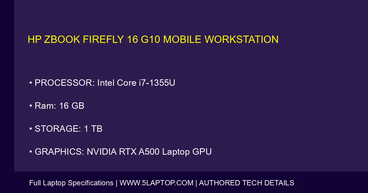 HP ZBook Firefly 16 G10 Mobile Workstation