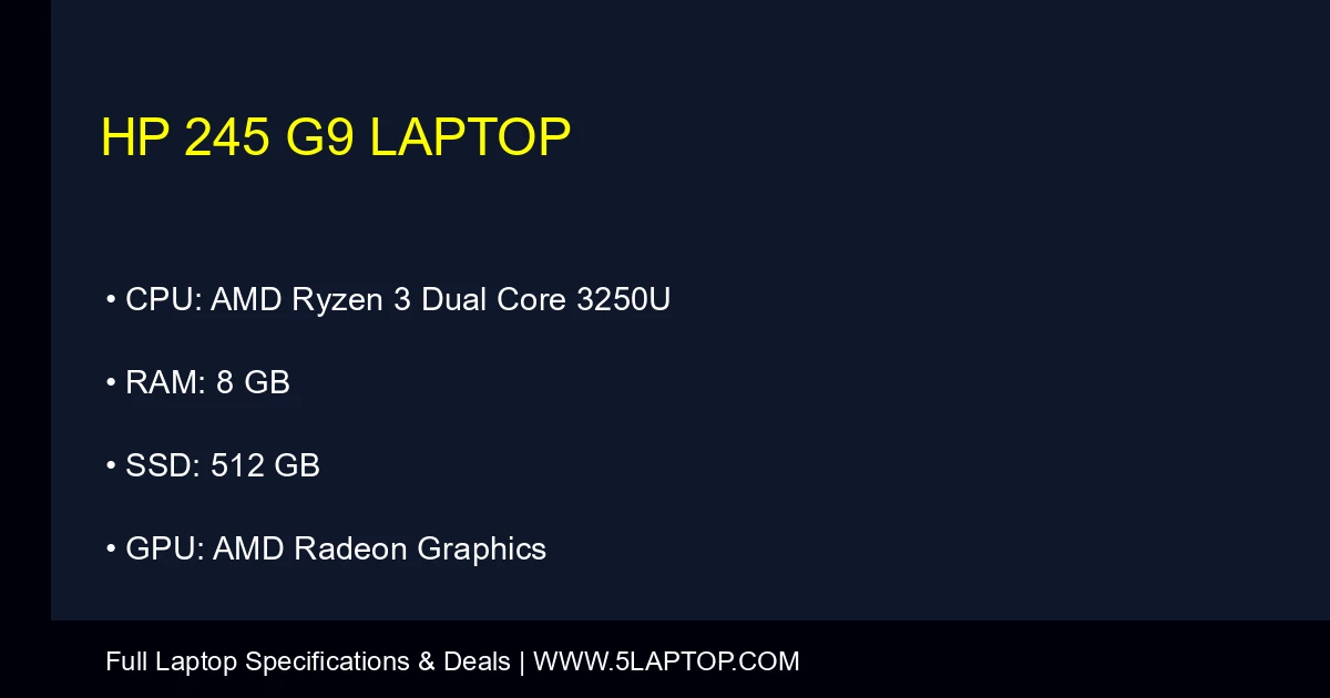 HP 245 G9 Laptop